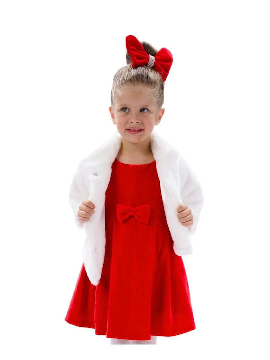 Energiers Children's Dress Velvet Red.