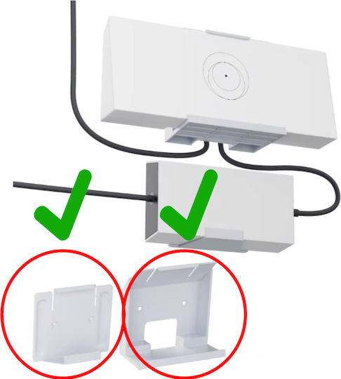 Βάση Τοίχου Τροφοδοτικού & Δρομολογητή Power Supply & Wall Mount Bracket Starlink Device Router Gen 3 V3 Wifi Accessories Easy Installation Space Κωδ.1-per0085