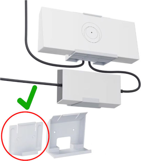 Βάση Τοίχου Power Supply Wall Mount Starlink Device Router Gen3 V3 Wifi Accessories Easy Installation Space Κωδ.1-per0072