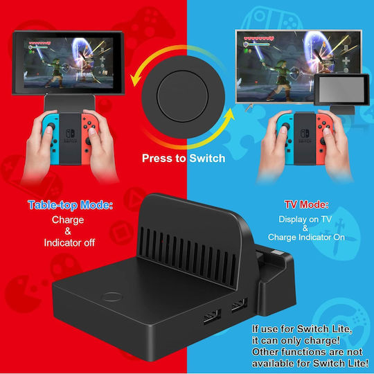 Controller-Ladestation Schalter / Schalter OLED Mehrfarbig