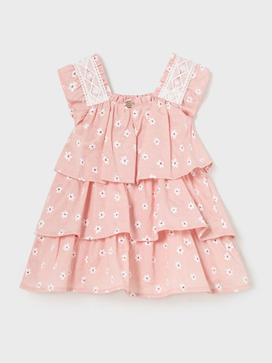 Mayoral Baby Rüschen Blumen Kleid 24-01922-064 Pastell