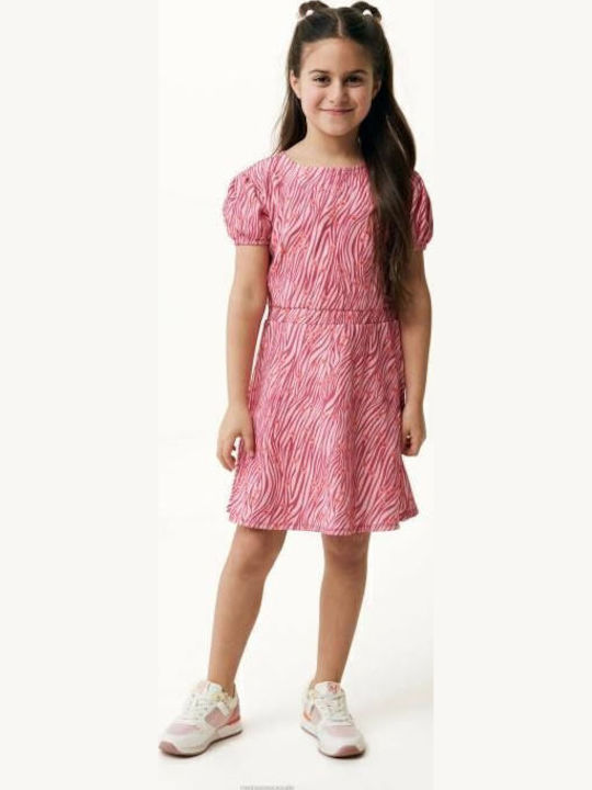 Children's Dress Short Sleeve Salmon Pink
