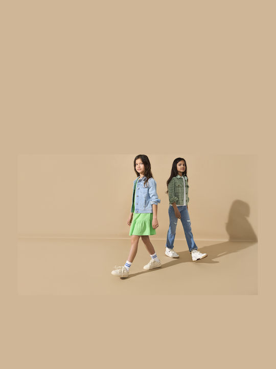 Children's Dress Short Sleeve Green