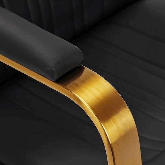 Scaun de coafură Gabbiano Acri Gold – Negru