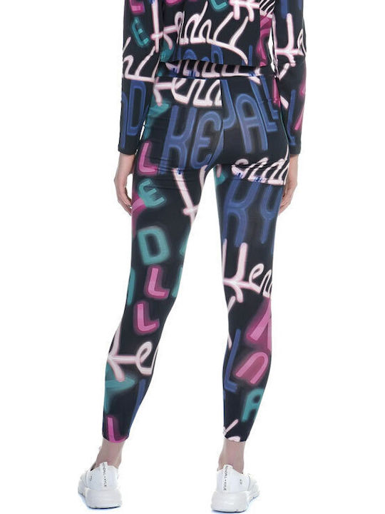 Psycho Print Women's Long Training Legging High Waisted