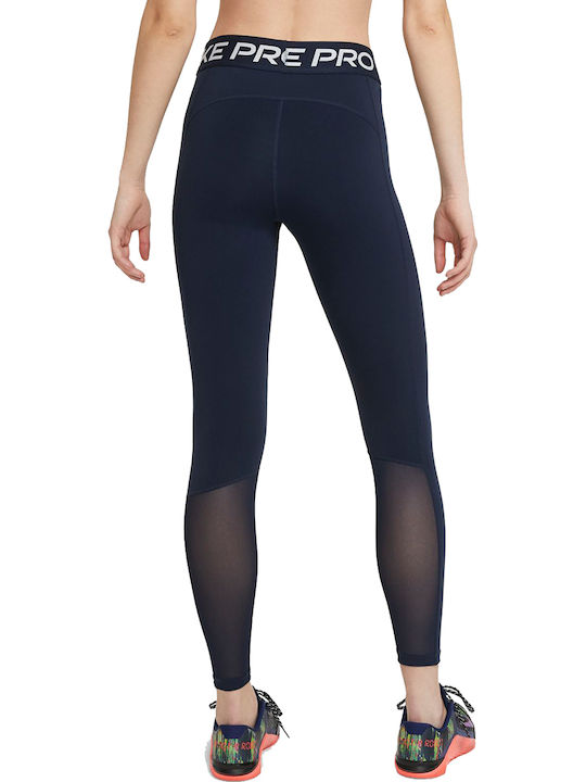 Dri-Fit Training Women's Cropped High Waist Firming Navy Blue Leggings