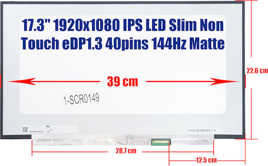 Екран 17.3" 144Hz / IPS / LED 1920x1080 за Лаптоп Asus ROG Strix Scar II GL704G