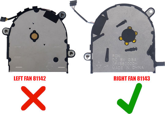 Ανεμιστηράκι Laptop Cpu Cooling Fan Hp Elitebook X360 1030 G3 L34272-001 Nd55c02-17g04 0fkb30000h 0fkb50000h Cfhq288 Cfhq289h L31859-001 Nd55c02-17g03 0fkb50000h 4pin Κωδ.81143