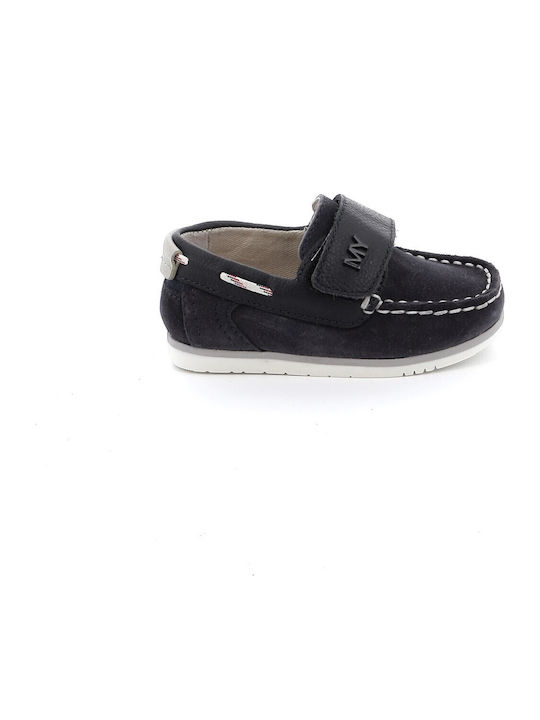Boys Suede Slip-On Moccasins Navy Blue