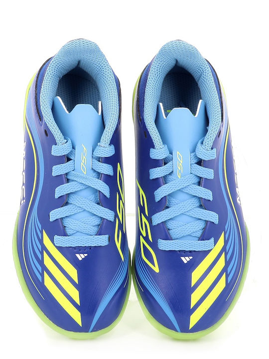 F50 Messi League TF Παιδικά Ποδοσφαιρικά Παπούτσια με Σχάρα Royal Blue / Solar Yellow / Semi Blue Burst