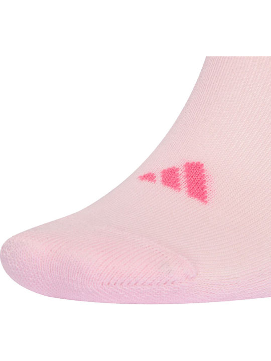 adidas Non-slip Kids' Long Socks Grey/Pink 2 Pairs