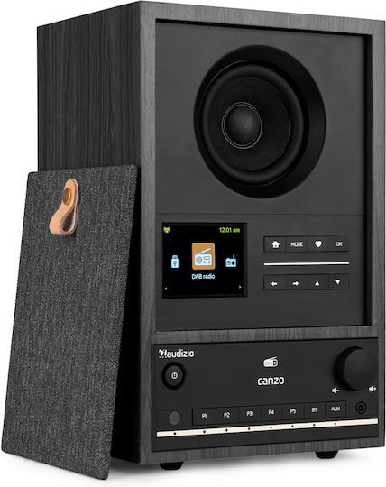 Audizio Canzo Tabletop Radio Electric DAB+ with Bluetooth Black