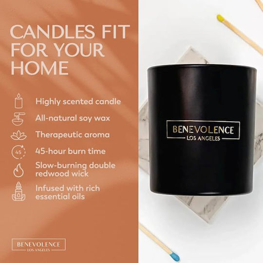 Benevolence LA Aromatic Soy Candle In Jar With Jasmine Perfume 230gr