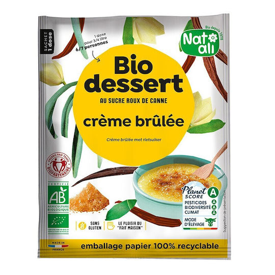 Nat-ali Produs organic Amestec pentru crema de patiserie 80gr