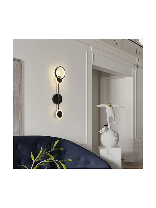 Lightplanet Φωτιστικό Τοίχου με Ενσωματωμένο LED Μαύρο