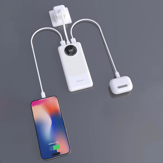 Dudao K12 Power Bank 10000mAh 22.5W Mit 2 USB-A Ausgangsanschlüsse Power Delivery / Schnellladung Schwarz