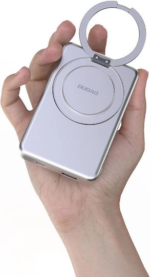 Dudao K28 MagSafe Power Bank 10000mAh 20W με Θύρα USB-A και Θύρα USB-C Power Delivery Ασημί