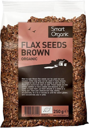 Organic Brown Flax Seeds 250g Smart Organic