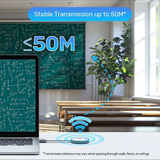 Unitek Wireless Hdmi Transmitter & Receiver Kit Up To 50m White V1183a