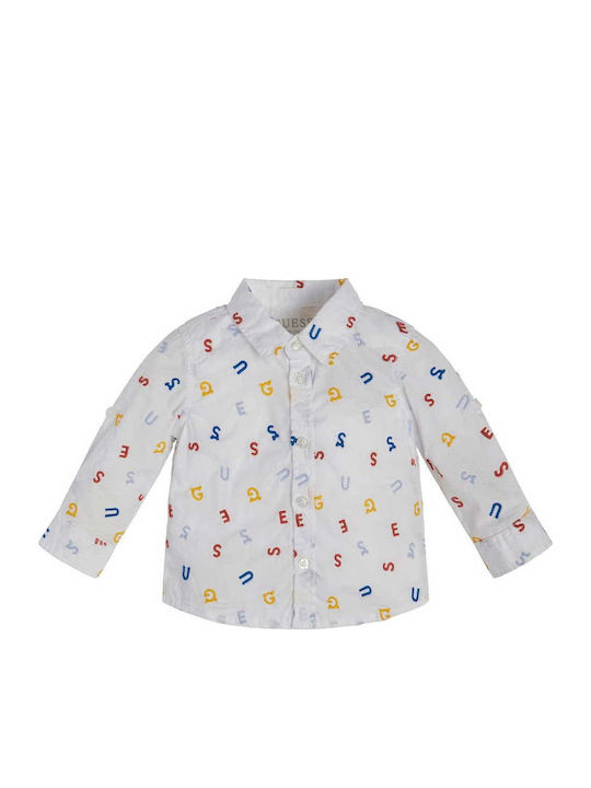 Kids Shirt Long Sleeve White
