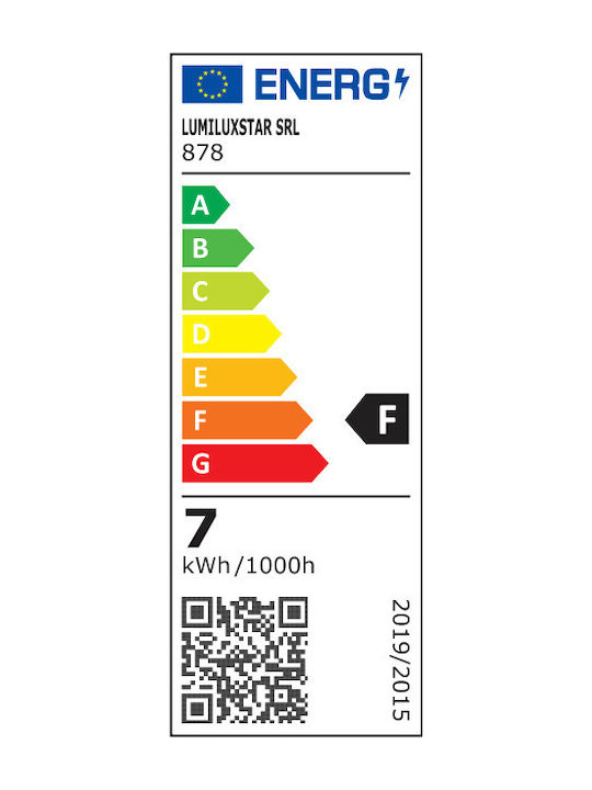 Lightplanet Lumină de exterior montată pe perete LED IP65 7W cu Alb Cald Lumină