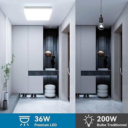 Lightplanet Pătrat În aer liber Panou LED Putere 36W cu Alb Rece Lumini