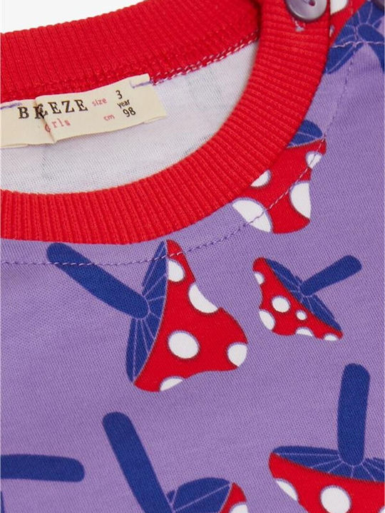 Breeze Детска пижама Purple