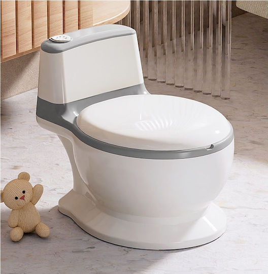 Kidizi Potty Vas cu Sunete & Capac Alb