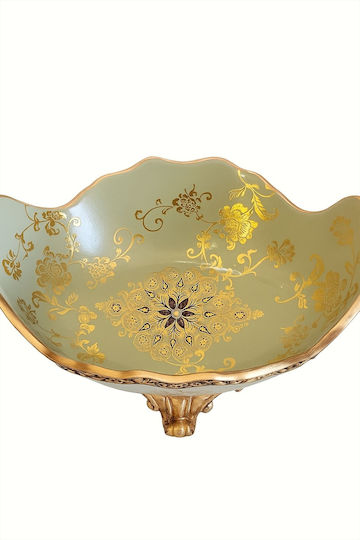 La Belle Maison Dekorative Schale Kunststoff Blau 36x21x22cm D1875