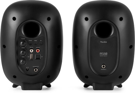 Audizio RS80 Αυτοενισχυόμενα Ηχεία με Bluetooth 160W (Ζεύγος) Γκρι