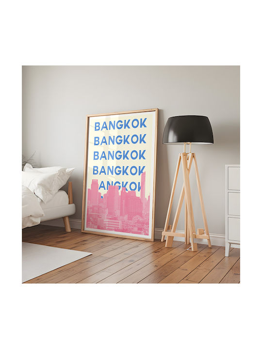 Poster Bangkok Pop Art Pst25520 21cm X 30cm White Frame PVC