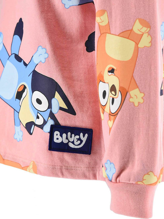 Kids Sweatshirt with Hood Pink
