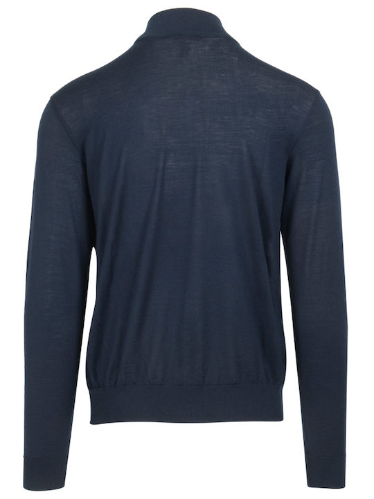 Long Sleeve Blue Blouse