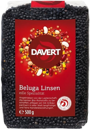 Organic Black Beluga Lentils 500g Davert