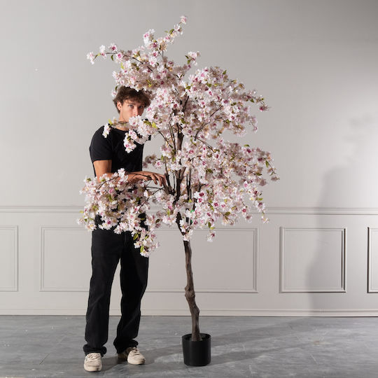 Künstlicher Baum für den Außenbereich Kirsche Rosa 220cm Supergreens