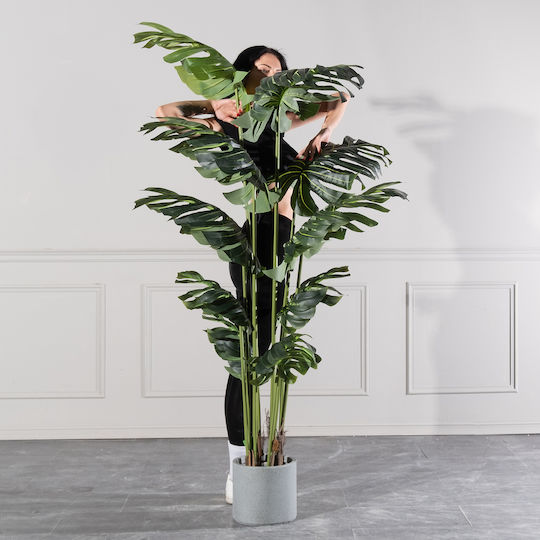 Künstlicher Baum für den Außenbereich Monstera Grün 210cm Supergreens