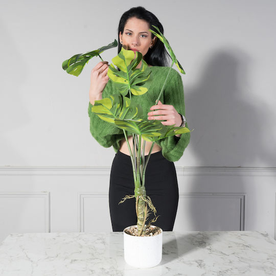 Artificial Plant in Pot Monstera Green 100cm Supergreens