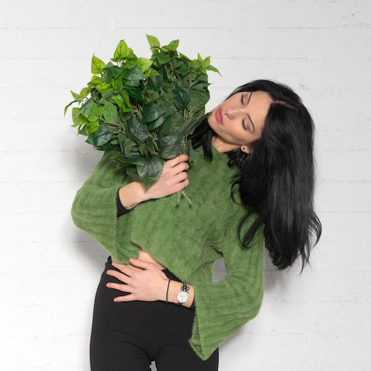 Artificial Recessed Plant Ficus Lyrata Green 45cm Supergreens