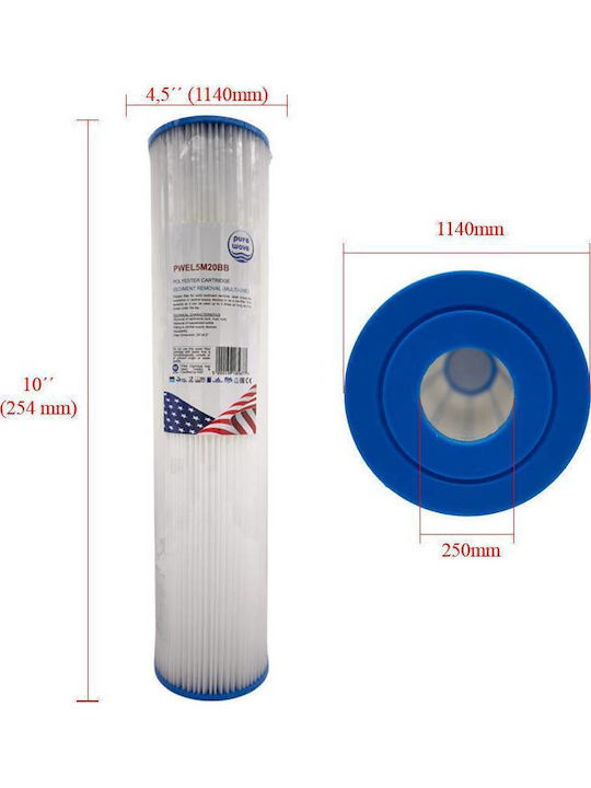 Filtru de Apă de Înlocuire Osmoză inversă / pentru robinet 20" 5 μm - micrometru