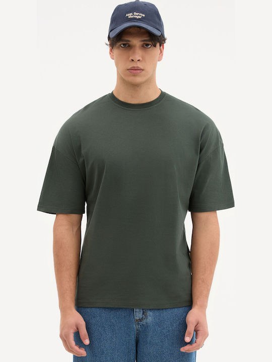 Kurzarm Herrenbluse Khaki