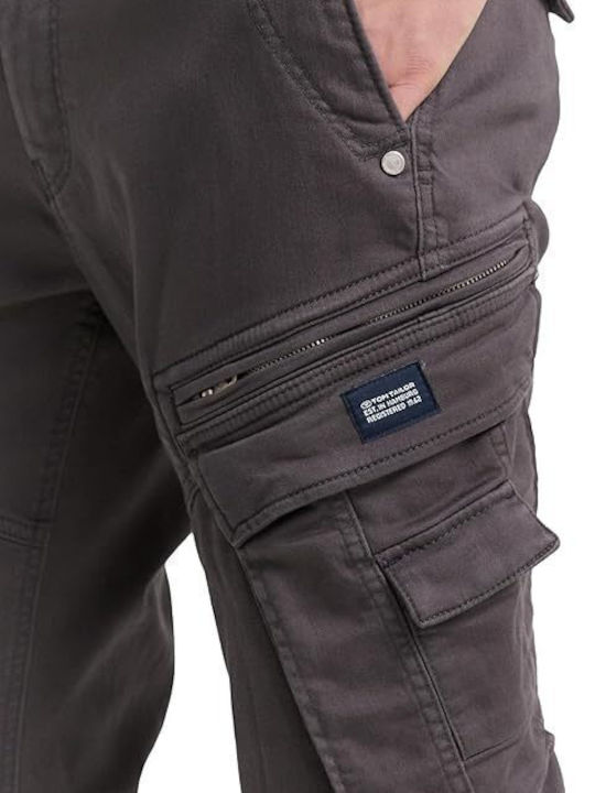 Trousers Cargo Elastic in Regular Fit Gray