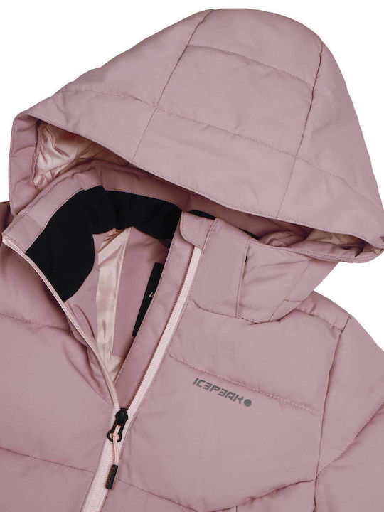 Waterproof Kids' Casual Jacket Windproof with Hood Pink Loris