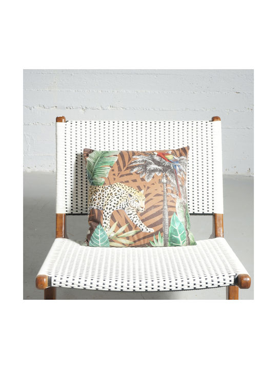 Supergreens Sofa-Kissen aus Samt Mehrfarbig 45x45cm