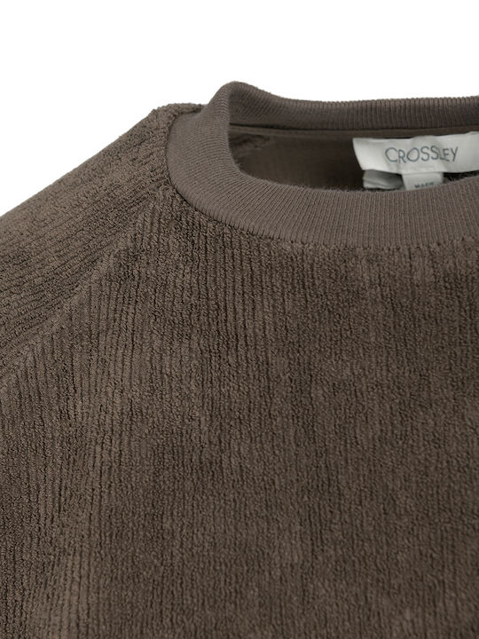 Χειμερινή Γυναικεία Fleece Μπλούζα Καφέ