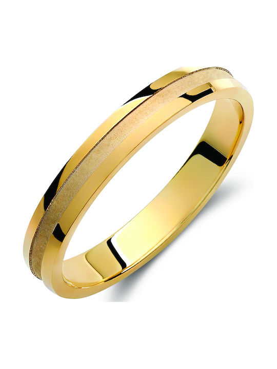 Valauro Βέρες Χρυσό 9κ – Διπλή Υφή – 3.50mm