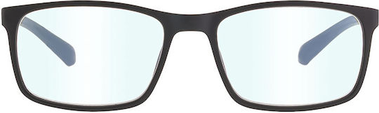 Brilo Men's Reading Glasses +2.50 in Gray color BR555BLA/GREY2.50