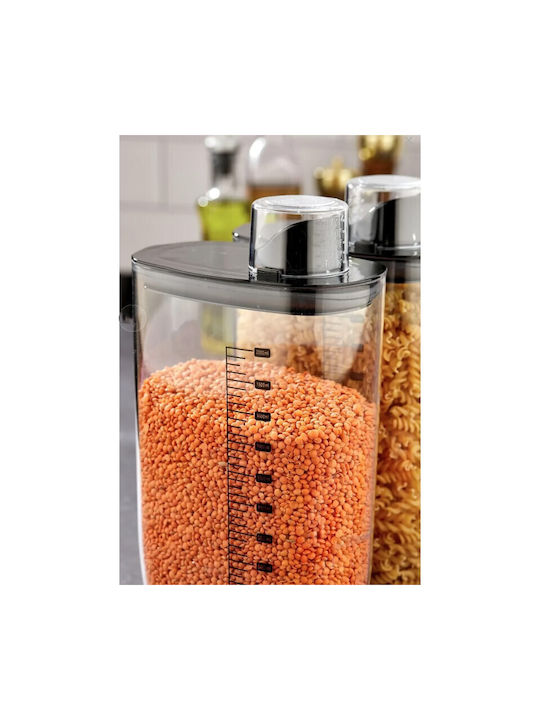 Viosarp Vază Utilizare Generală Cu Capac Ermetic Plastic Transparent 2100ml