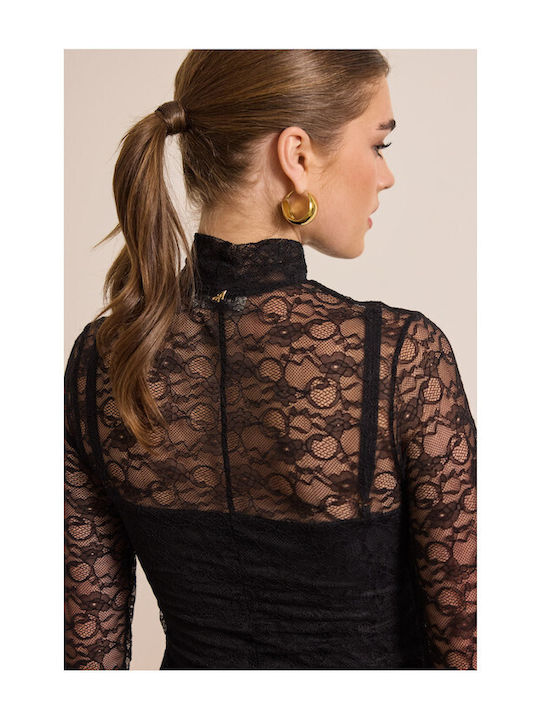 Alexia Midi Evening Dress Black