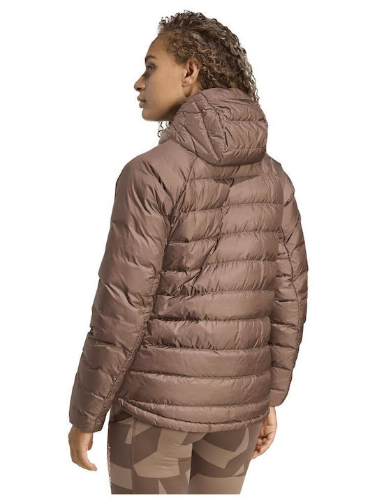 Terrex Xperior Women's for Hiking Lifestyle Jacket for Winter with Hood Brown
