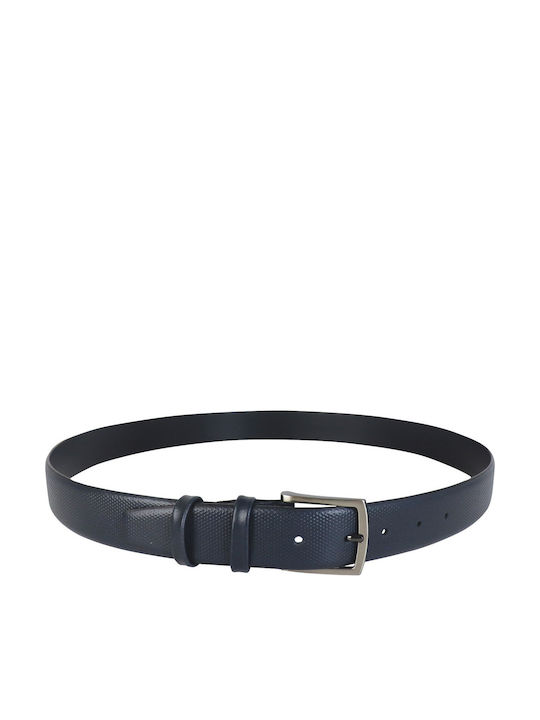 Men's Belt Leather Blue